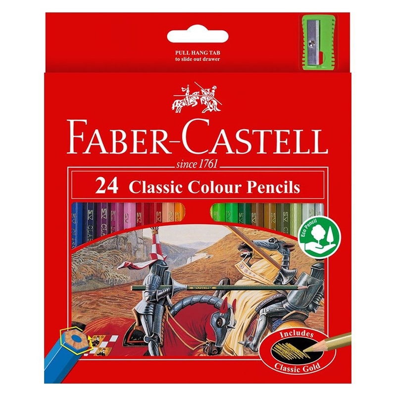 Colored Pencil Faber Castell R/Rge 24 Colors 115854