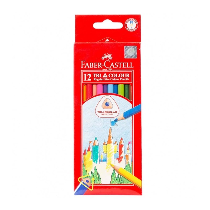 Colored Pencil Faber Castell Tri Grip Long 12 Colors 115853