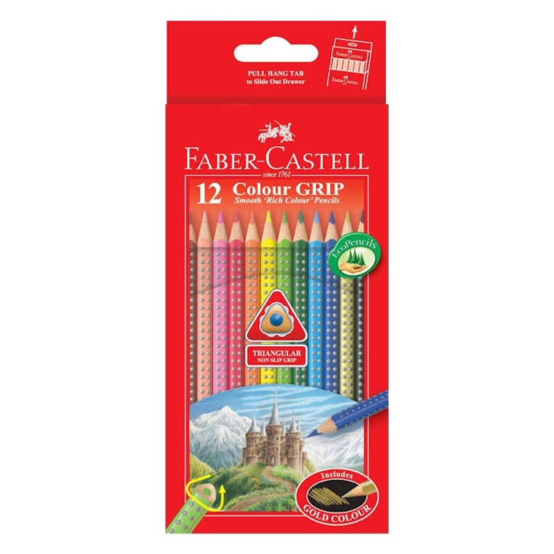 Colored Pencil Faber Castell Grip Long 12 Colors 116252