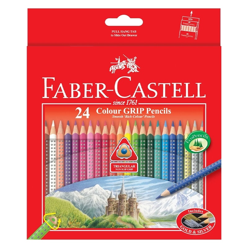 Colored Pencil Faber Castell Grip Long 24 Colors 116253