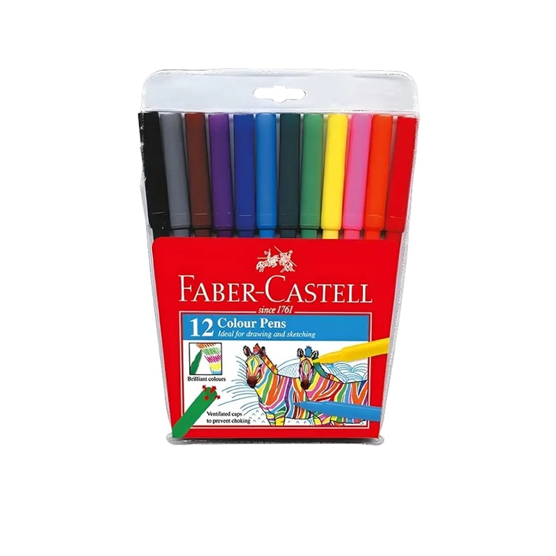 Marker Faber Castell Washable 12 Colors 154312