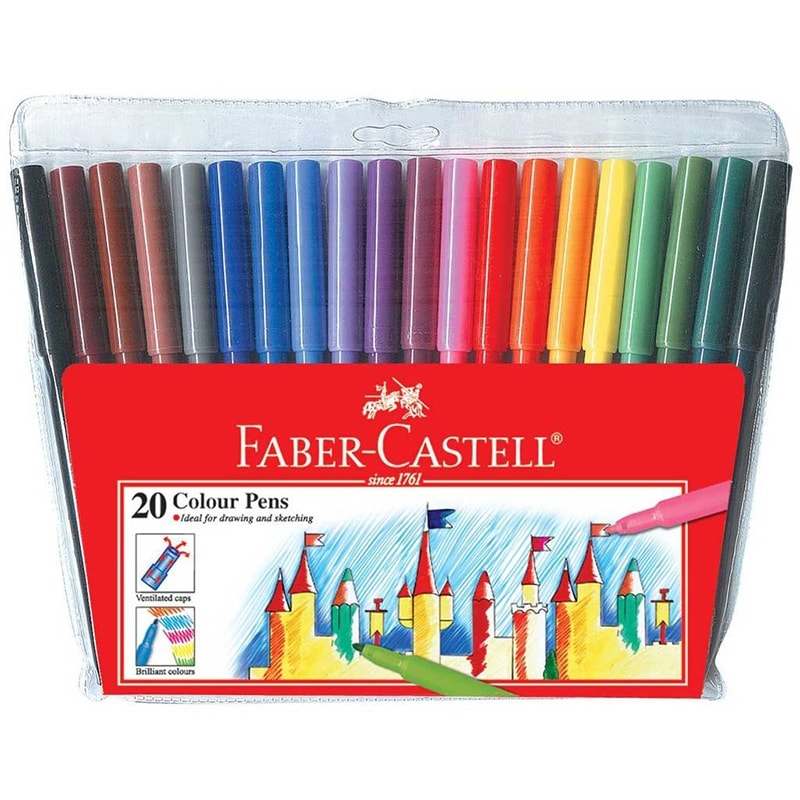 Marker Faber Castell Washable 20 Colors 154320