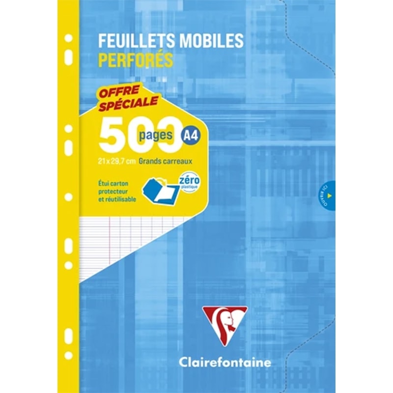 Filler Paper Clairefontaine A4 Seyes 300+200Sh 90G 11791