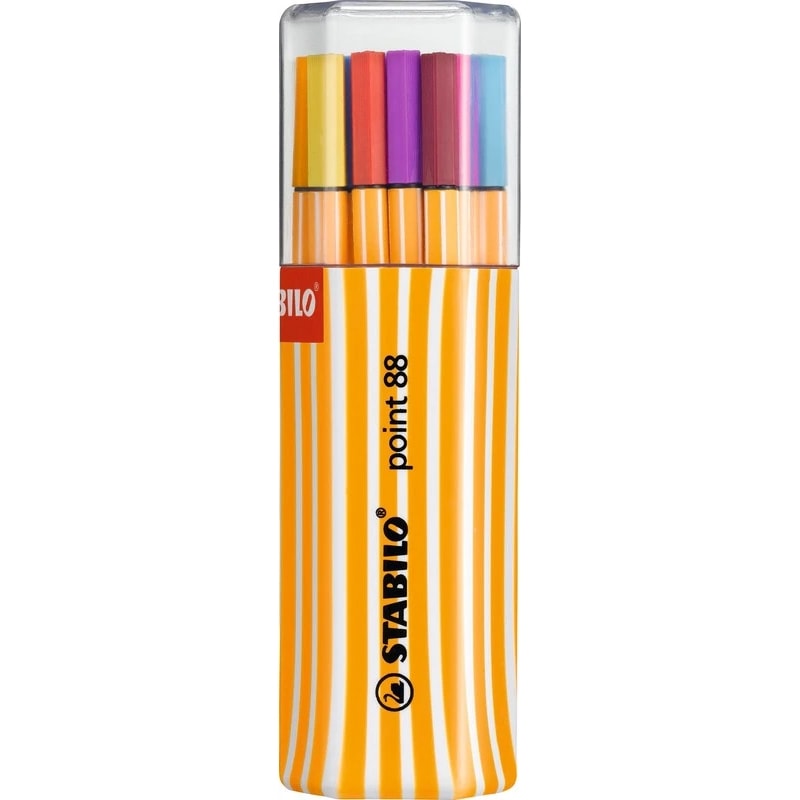 Fineliner Stabilo Point 88 20 Colors  Twin Pack 8820-1
