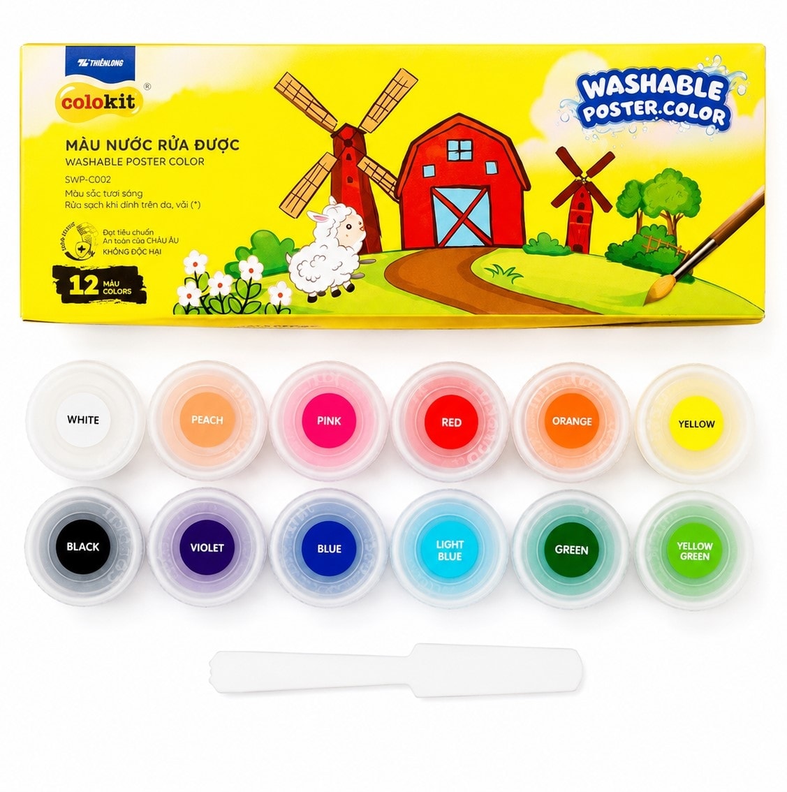 Poster Color Paint Colokit 12/Pack Swp-C002