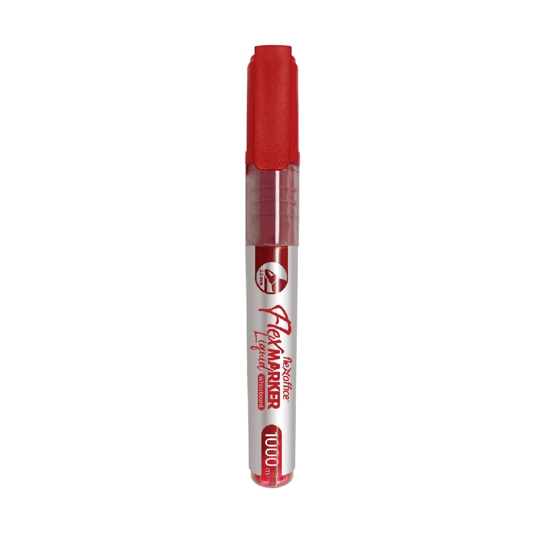 Marker Dry-Erase Flexoffice Bullet Liquid Red Wb016