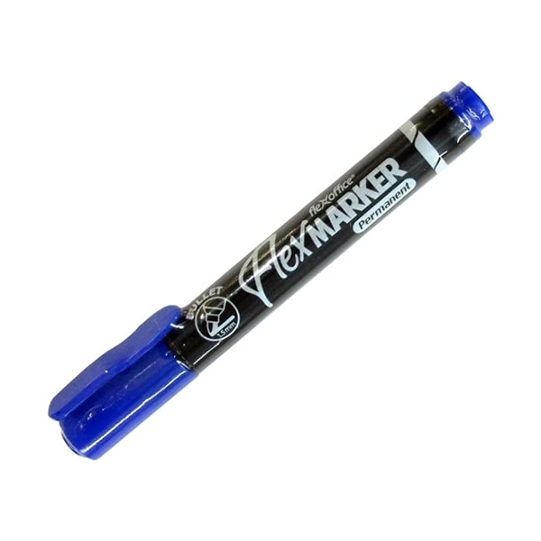 Marker Permanent Flexoffice Chisel Blue Fo-Pm03