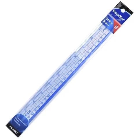 Ruler Flexoffice Flexible 30Cm Clear Fo-Sr01