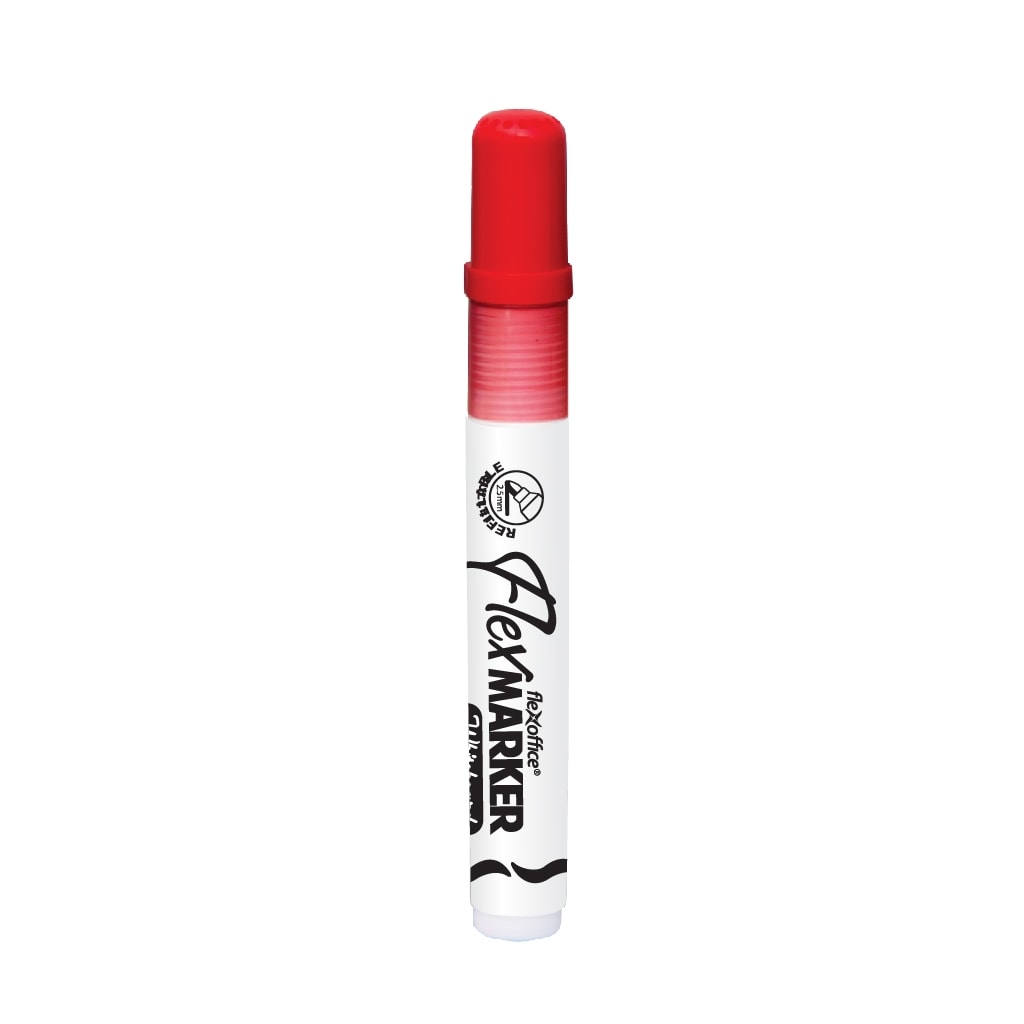 Marker Dry-Erase Flexoffice Flexmarker Bullet Red Wb02