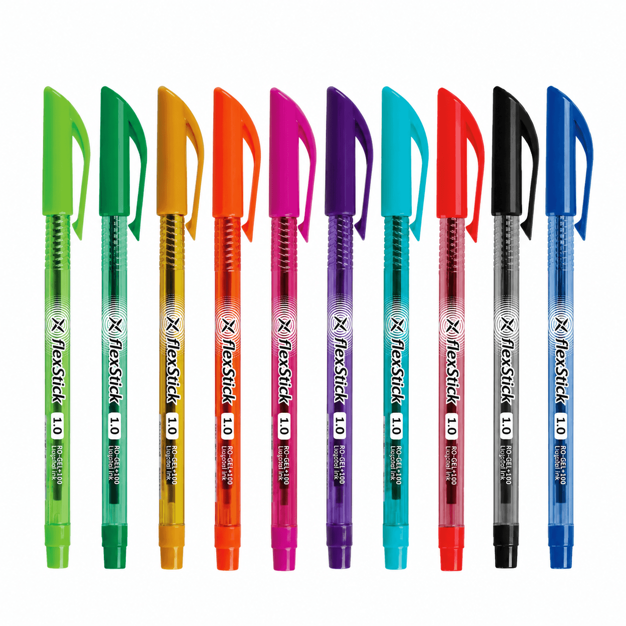 Pen Ballpoint Flexoffice Flexstick 1.0Mm Blue Fo-Gelb08