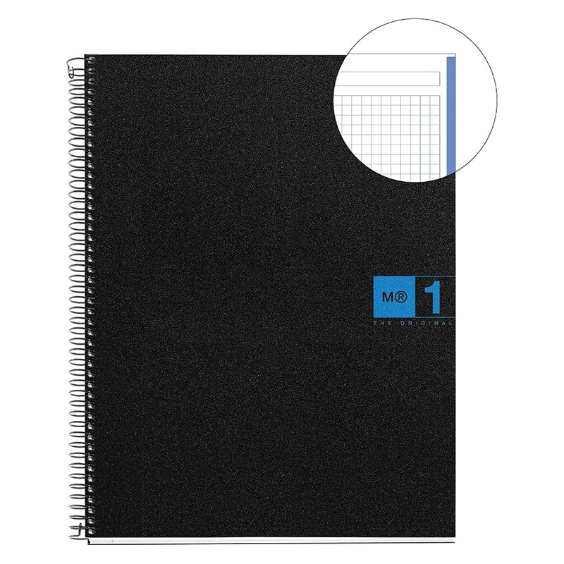 Notebook miquelrius A5 Squared 1Sub 80Sh Pp Spiral Blue 2651