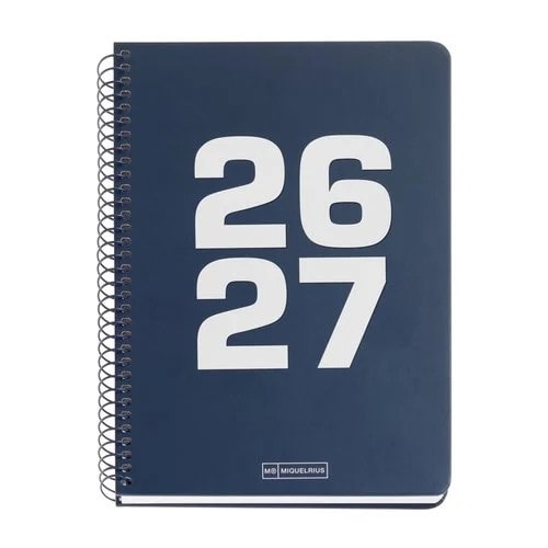 Diary miquelrius Basic Plus 213X150 1Dpp Navy 21038