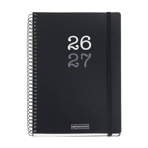 Diary miquelrius College 213X150 1Dpp Black 21078