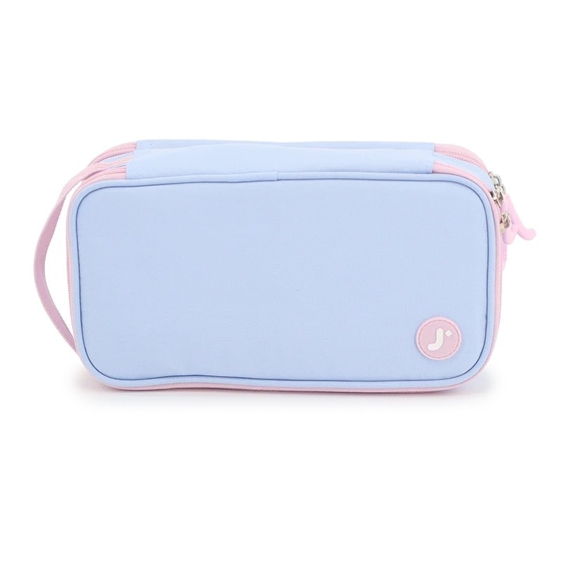 Pencil Case Jworld Doodle 2 Comp. Baby Blue Pc2501