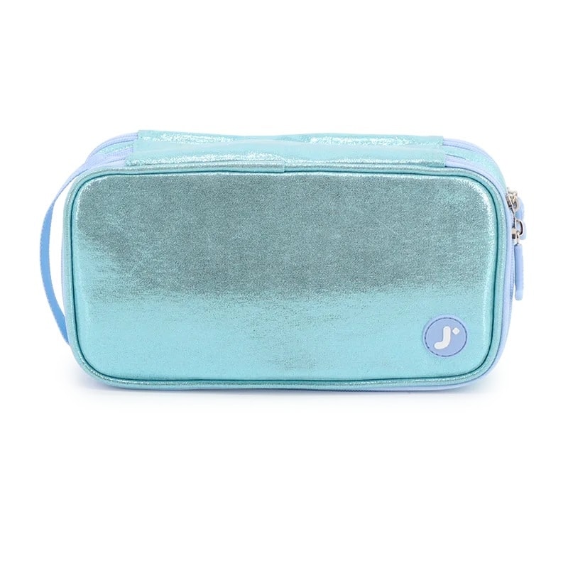 Pencil Case Jworld Doodle 2 Comp. Metallic Teal Pc2501