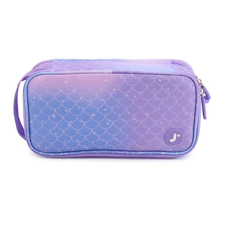 Pencil Case Jworld Doodle 2 Comp. Purple Mermaid Pc2501