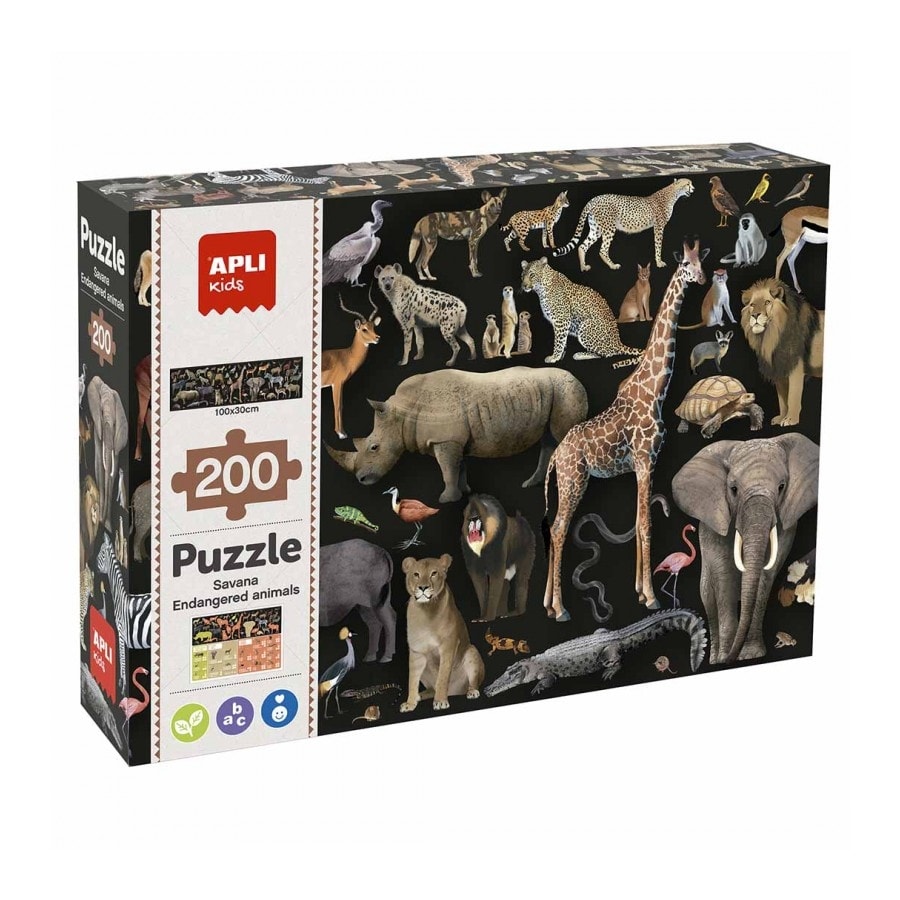 Puzzle Endangered animals Savanna
