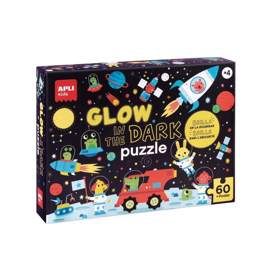 Puzzle Glow in the dark Space - 60 pieces size 6 x 6 cm