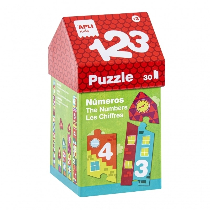 1,2,3 puzzle house box (30 pieces)