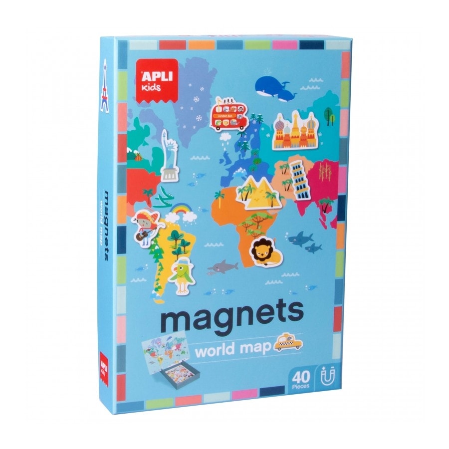 World map magnets