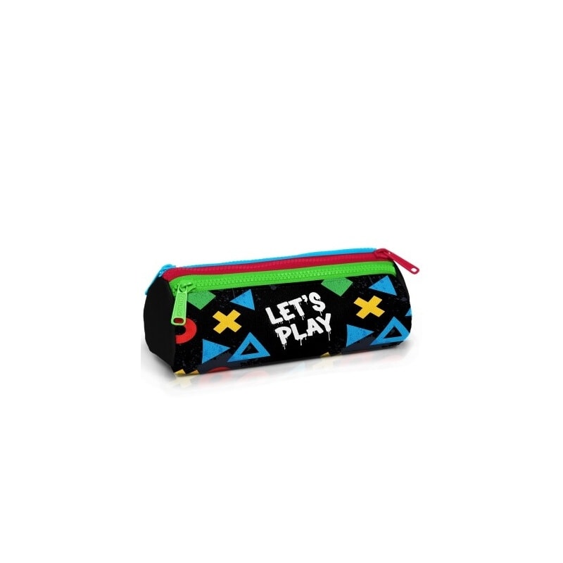 Pencil Case Coral Let S Play Triangular 3 Comp. 31014