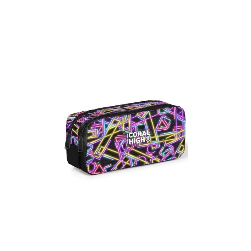 Pencil Case Coral Neon Glow Squared 2 Comp. 31048