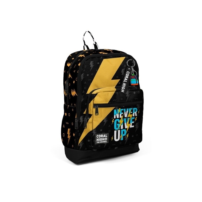 Backpack Coral High Kids Never Give Up Large 2 Comp. 33220
