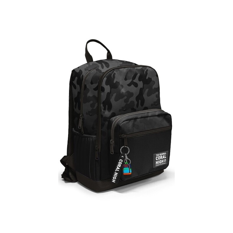 Backpack Coral High Kids Camouflage Black Large 2 Comp. 33238