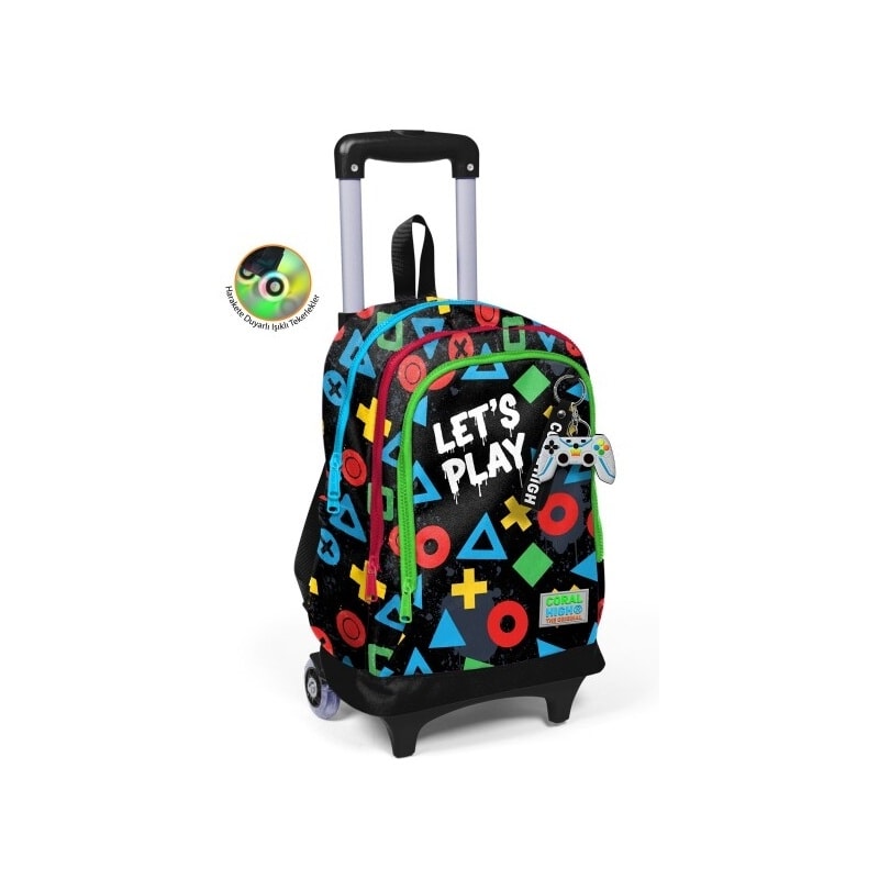 Backpack Coral High Let S Play Trolley Large 3 Comp. 34014