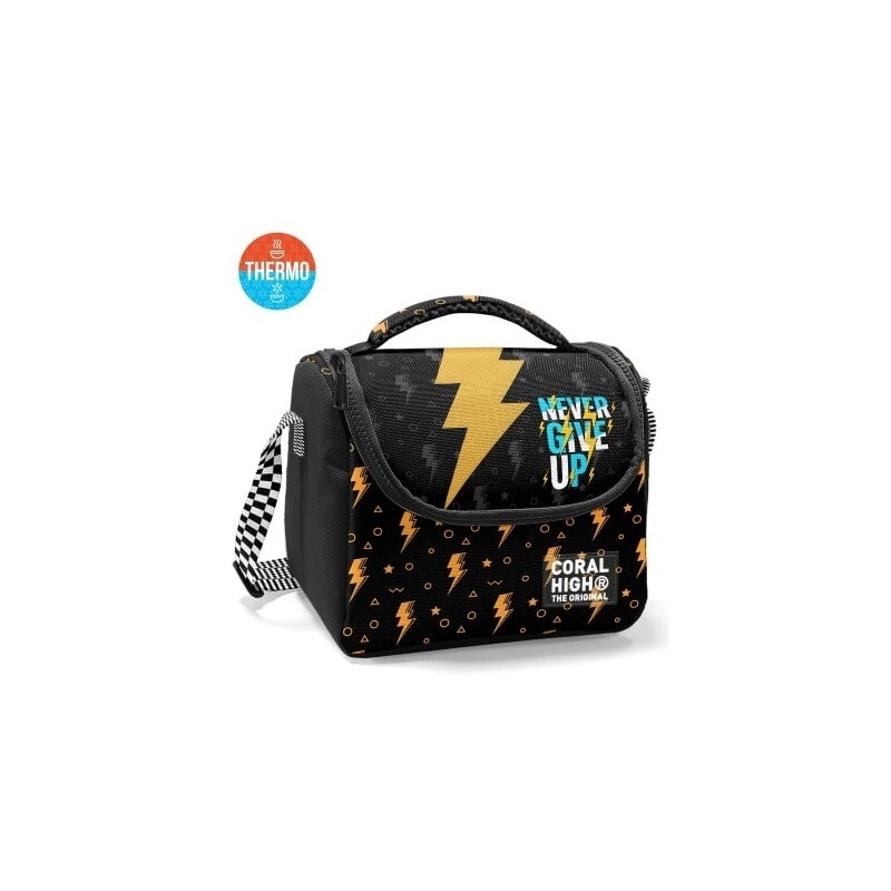 Lunch Bag Coral High Never Give Up Thermo 37120