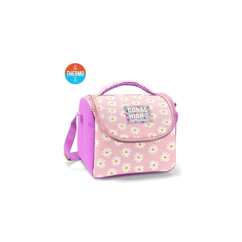 Lunch Bag Coral High Daisy Thermo Pink 37124