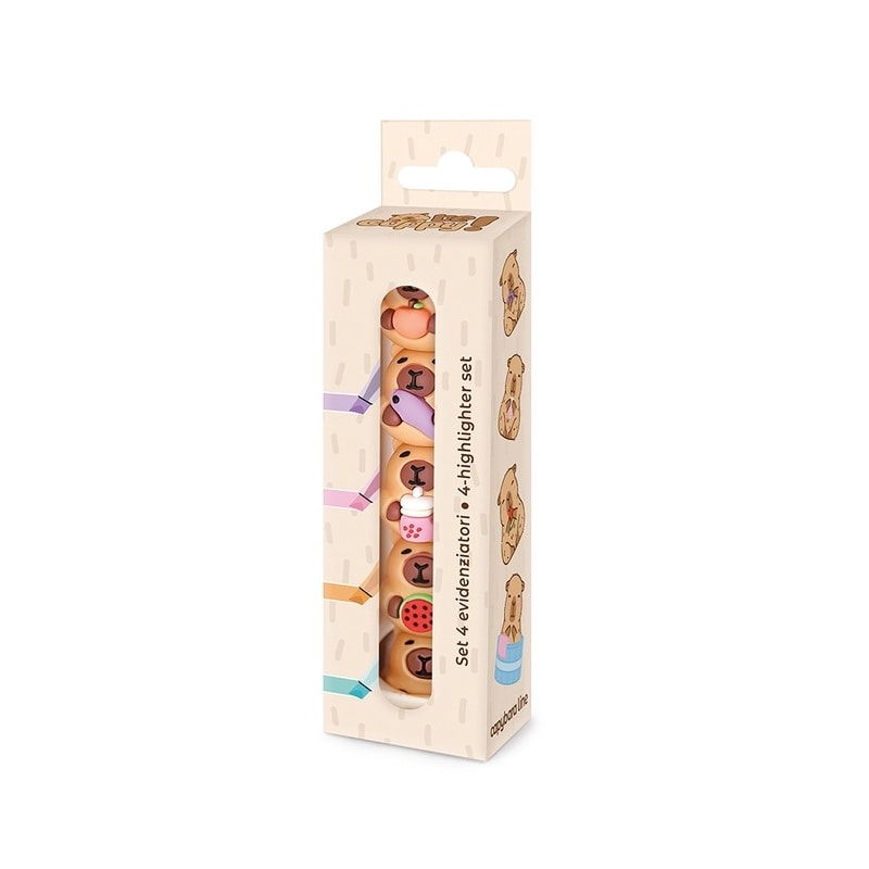 Highlighter Lebez Capibara 4/Pack Mini 82195