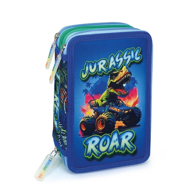 Pencil Case Lebez 3 Comp. Filled 36Pcs Boys 81104