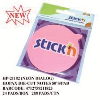 Neon Imprint Notes Stick N 76X76Mm Dialogue Box 21182