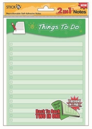 Secret Notes Stick N 2 In 1 Notes Things To Do +Check List 21302
