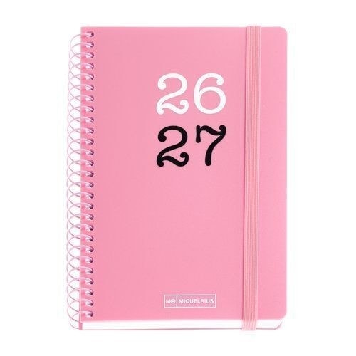 Diary miquelrius Activa 117X174 1Dpp College Pink 21186