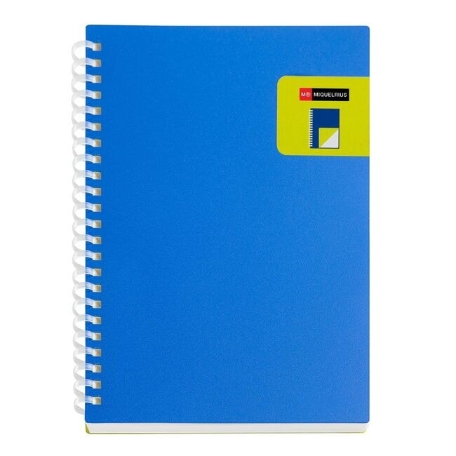 Notebook miquelrius Bright A5 Plain Pp Spiral Blue 7789