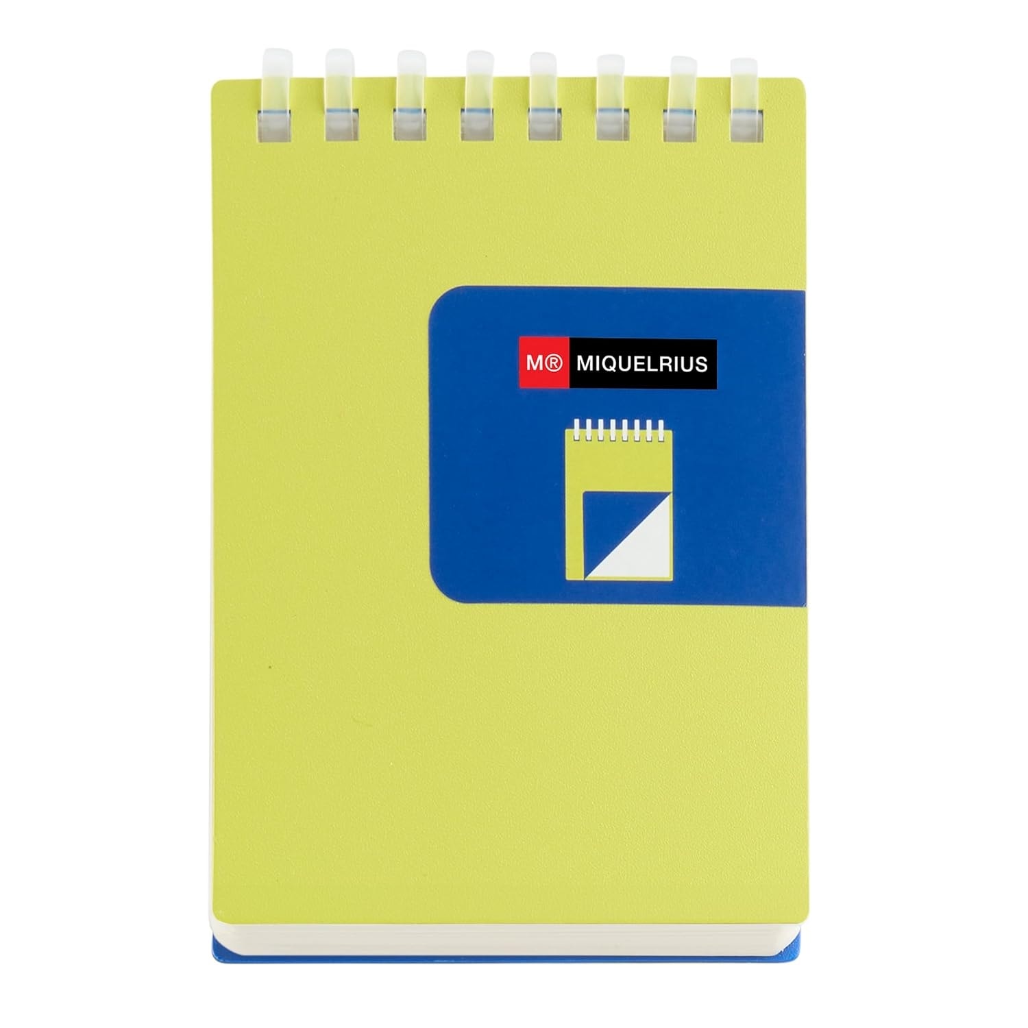 Notebook miquelrius Bright Bloc A7 Plain Pp Spiral Green 7793