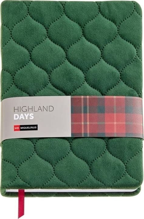 Notebook miquelrius Highland Days A5 Dotted Green Velvet 8294