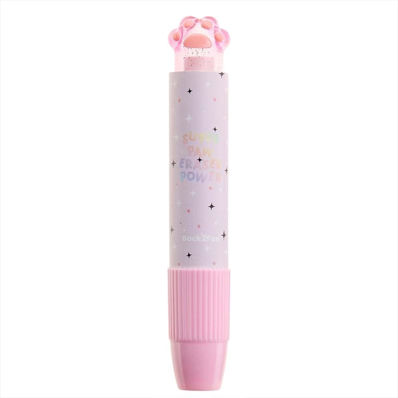 Eraser miquelrius Back 2 Fun Paw Retractable Pink 13325