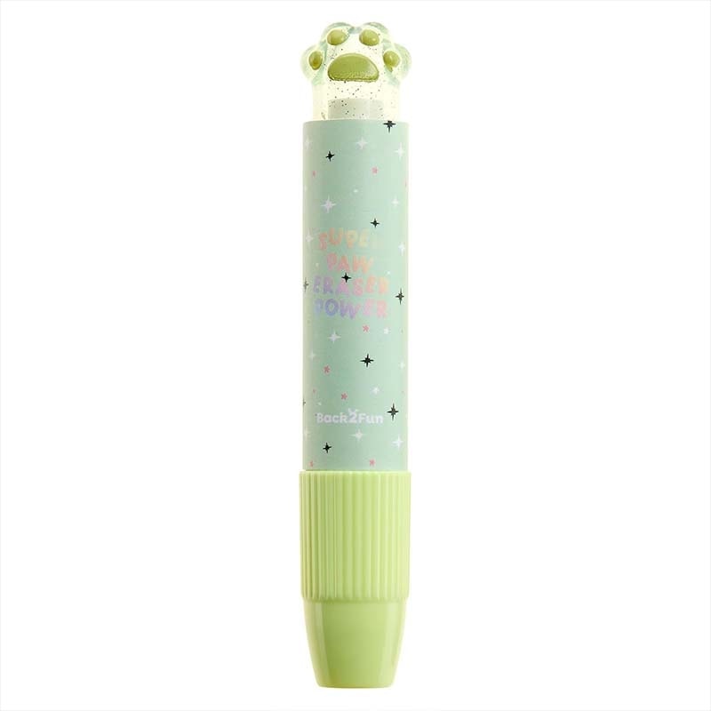Eraser miquelrius Back 2 Fun Paw Retractable Green 13326