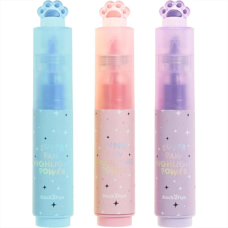 Highlighter miquelrius Back 2 Fun Paw Pastel 3/Pack 12172