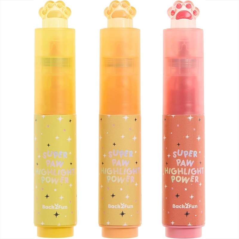 Highlighter miquelrius Back 2 Fun Paw Bright 3/Pack 12173