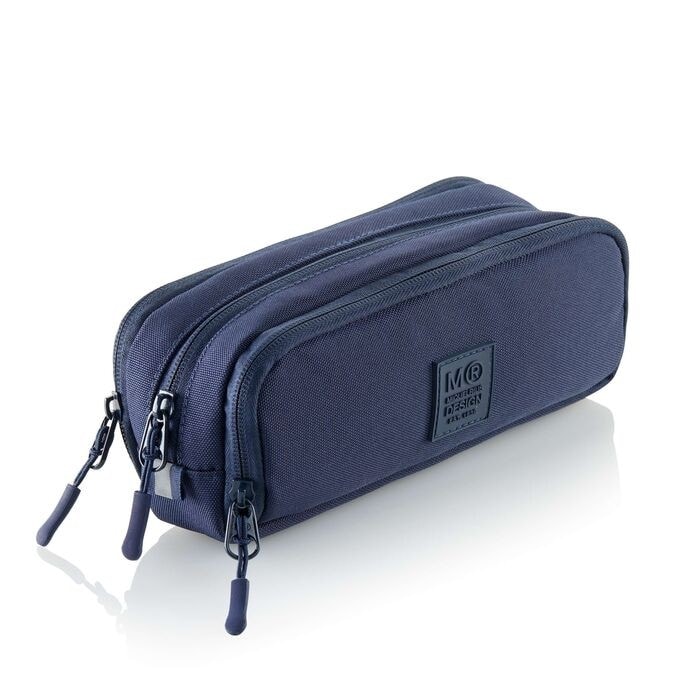 Pencil Case miquelrius Raw Squared 3 Comp. Navy 19873