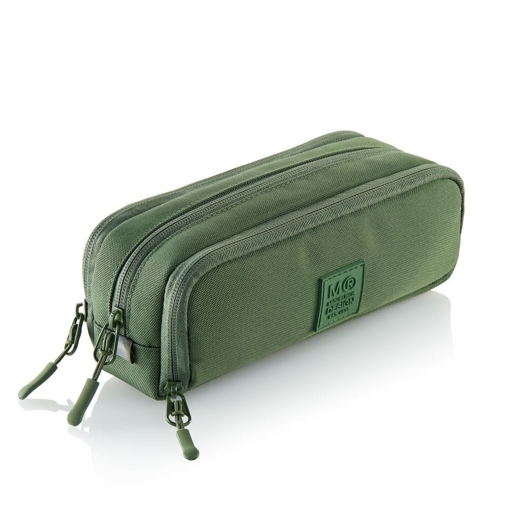 Pencil Case miquelrius Raw Squared 3 Comp. Green 19874