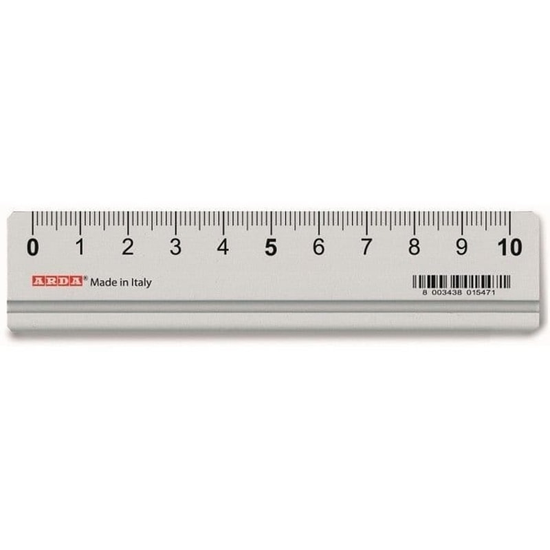Ruler Arda Aluminium Profil 10Cm Made In Italy 17910
