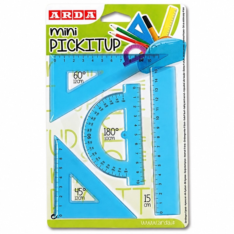 Geometric Set Arda Tecno 15Cm 4/Pack Mini Pickitup 704124Bl