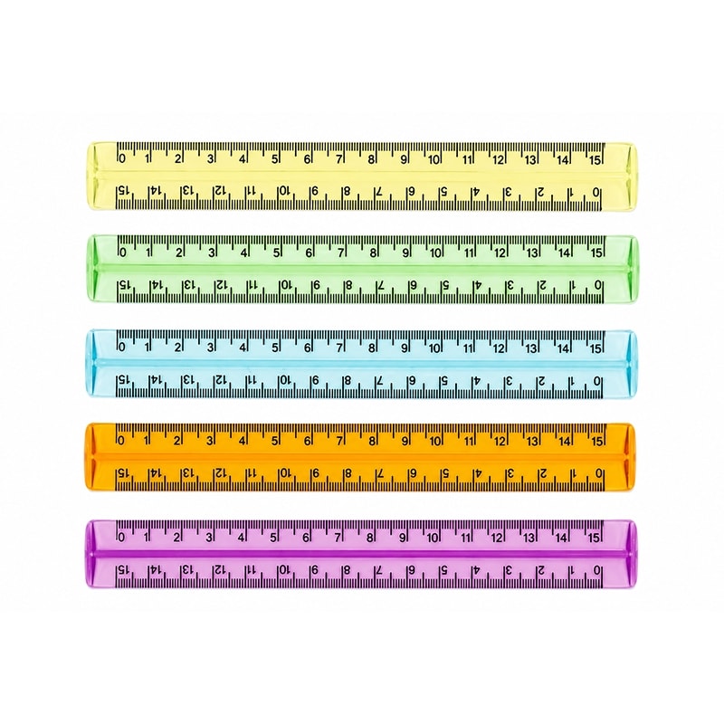 Ruler Arda 15Cm  Narrow Model Assorted Made In Italy 282C