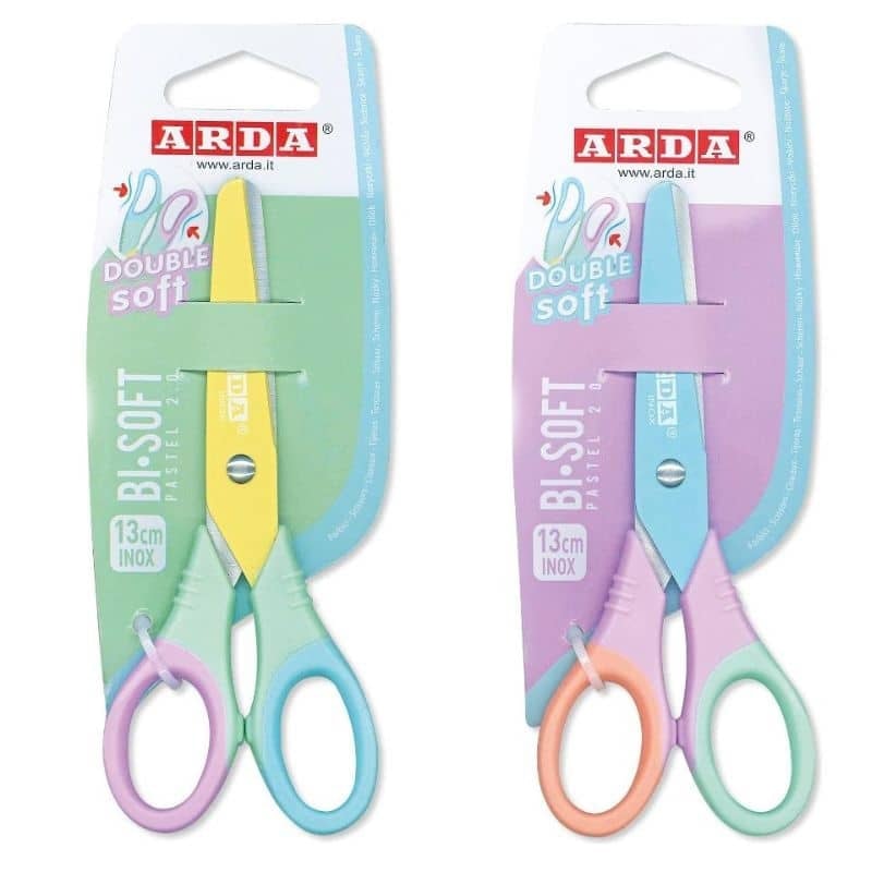 Scissor Arda 13Cm Bi Soft Pastel Soft Grip Fb1316Sf