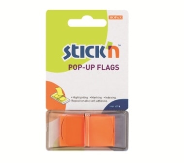 Pop-Up Flags Stick N 45X25Mm Orange 26012